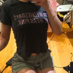 Brandy Melville “on Wednesdays we wear pink graphic T💕